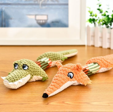 Long-Tailed Squeaky Dog Toy