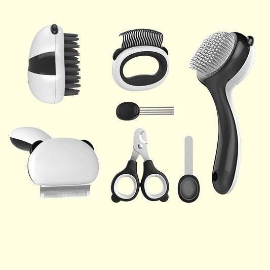 7-in-1 Pet Grooming Brush Set – ABS & Stainless Steel